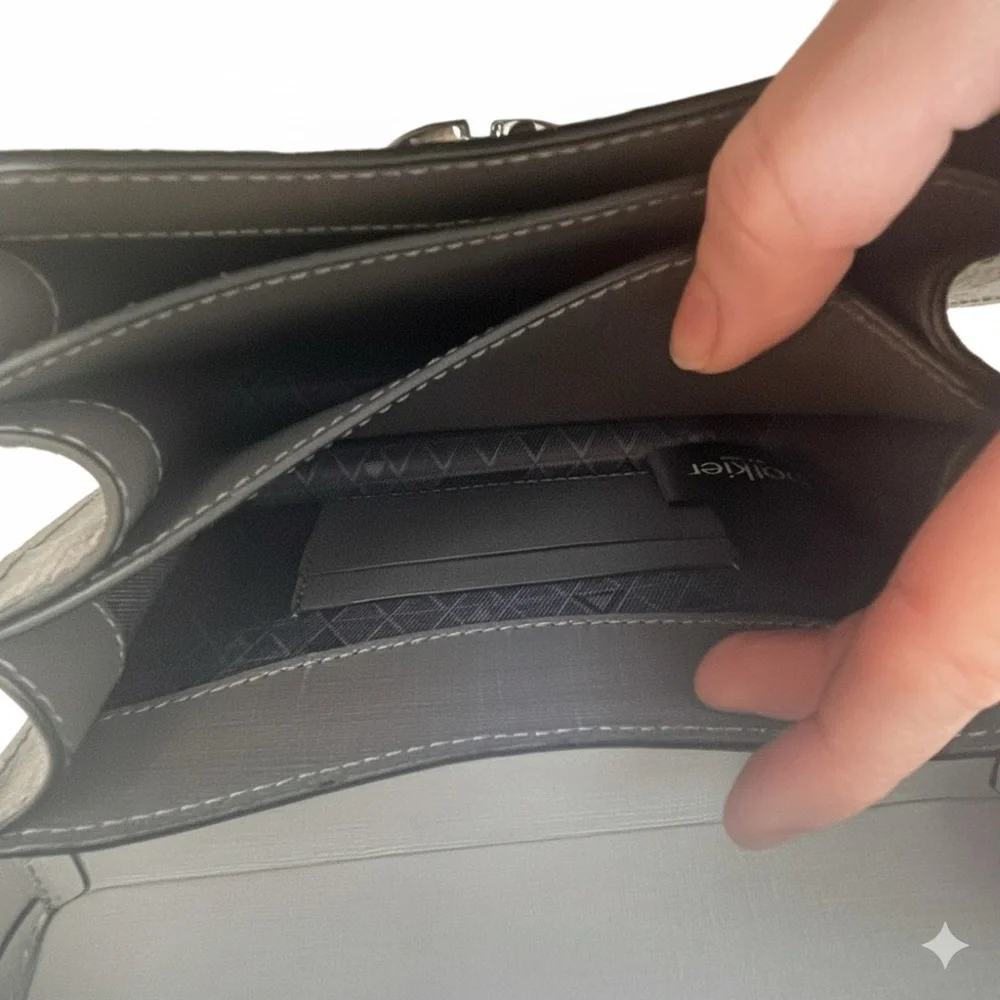 Botkier Nolita Gray Leather Crossbody Bag – w/ Dust Bag & Authenticity Card - Picture 7 of 8